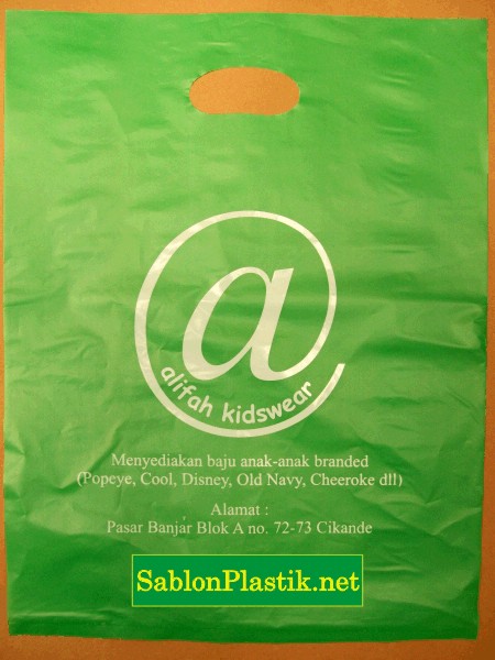 Sablon Plastik Alifah Kidwear Serang