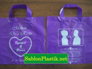 Sablon Plastik Cangklong Bandung pesanan Wedding Ipul & Ririn