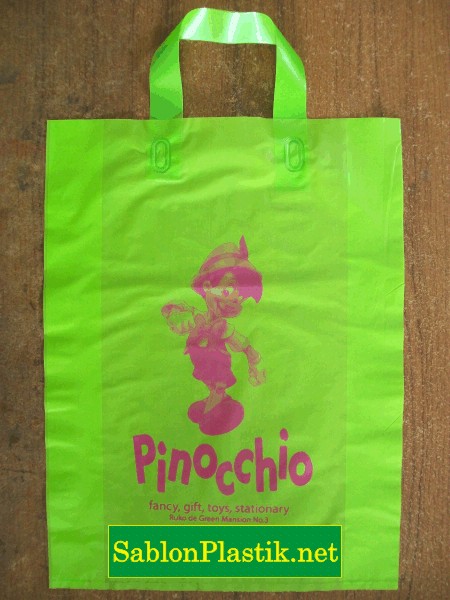 Sablon Plastik Cangklong Bekasi pesanan Toko Pinocchio