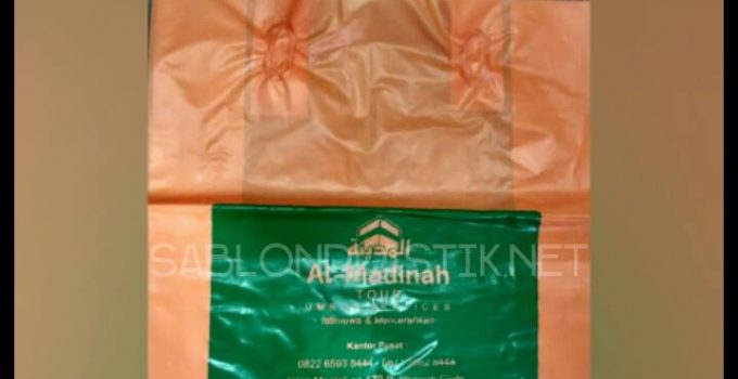 Sablon Plastik Cangklong Yogyakarta pesanan Al - Madinah