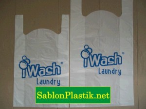 Sablon Plastik Kresek Jakarta pesanan I Wash Laundry