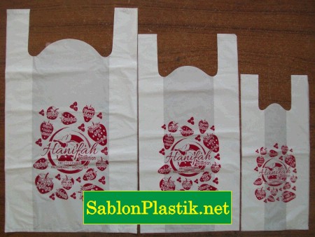 Sablon Plastik Kresek Palembang pesanan Hanifah Collection