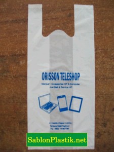 Sablon Plastik Kresek Tanjung Balai Karimun pesanan Orisson Teleshop