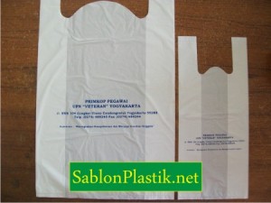 Sablon Plastik Kresek Yogyakarta pesanan Primkop Pegawai UPN Veteran