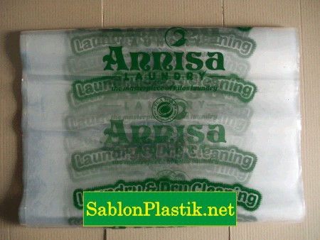 Sablon Plastik PP Roll Tangerang pesanan Annisa Laundry