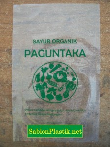 Sablon Plastik PP Tarakan pesanan Sayur Organik Paguntaka