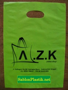 Sablon Plastik Palangkaraya pesanan Online Shop AZK