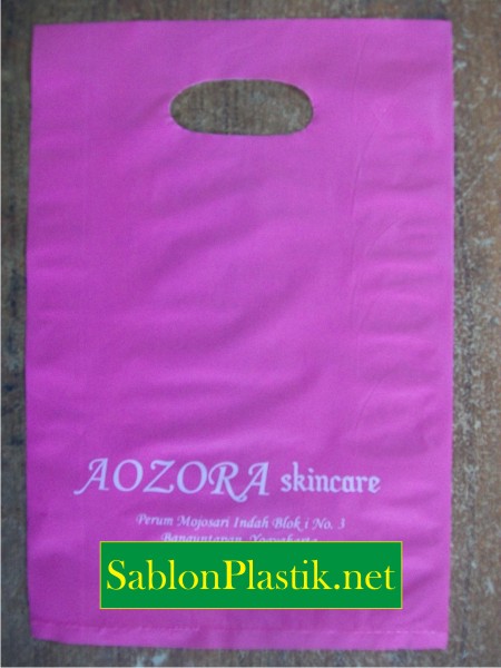 Sablon Plastik Plong Jogja pesanan Aozora Skin Care