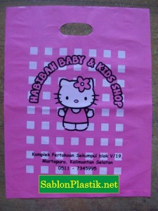 Sablon Plastik Plong Martapura pesanan Habibah Baby & Kids Shop