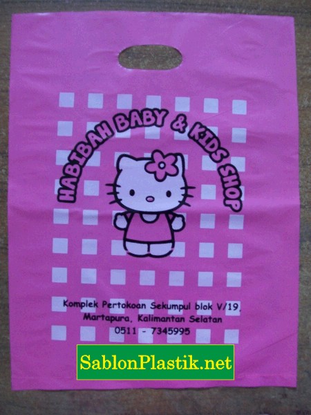 Sablon Plastik Plong Martapura pesanan Habibah Baby & Kids Shop