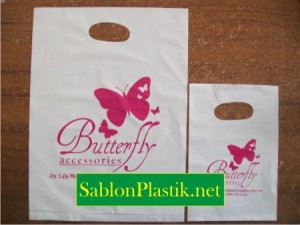 Sablon Plastik Plong Mataram pesanan Butterfly