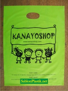 Sablon Plastik Plong Palangkaraya pesanan Kanayoshop