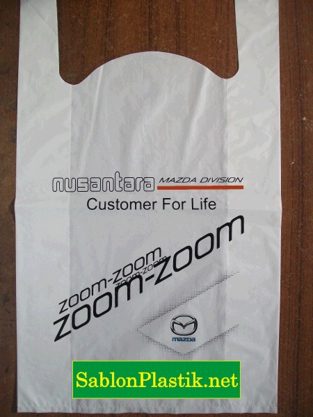 Sablon Plastik Kresek Banjarmasin pesanan Mazda