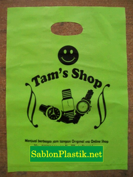 Sablon Plastik Plong Jogja pesanan Tam's Shop