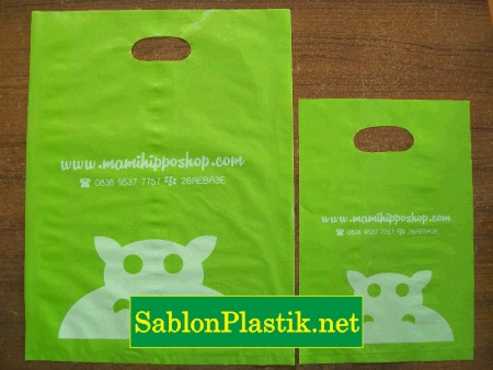 Sablon Plastik Plong Semarang pesanan Mamihippo Shop